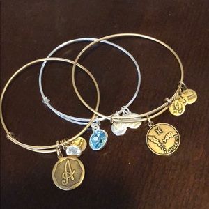 3 Alex & Ani Bracelets